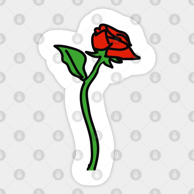 Rose Sticker by epoliveira